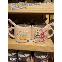 (出清) 上海迪士尼樂園限定 Shelliemay 夢想家造型圖案陶瓷馬克杯+勺子 (BP0035)